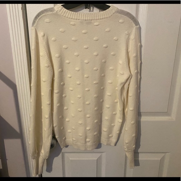 Silver Icing “You Dot This Sweater” in Cream Small - Picture 4 of 4